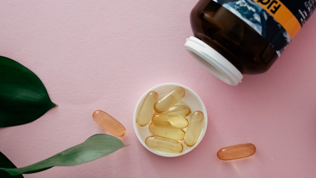 Vitamins Omega 3. Product photography