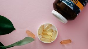 Vitamins Omega 3. Product photography
